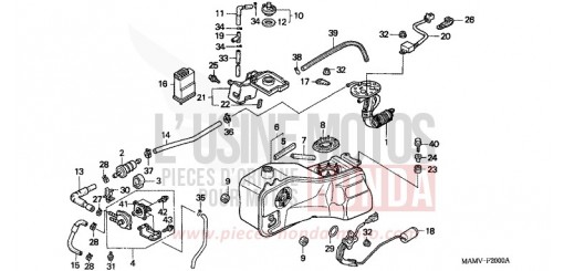 RESERVOIR A CARBURANT GL1500SEX de 1999